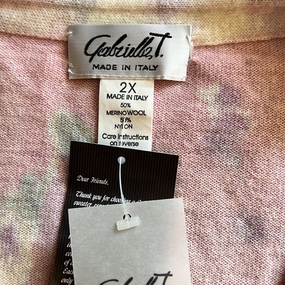 Gabriella T Pink Sweater SZ 2X - Picture 8 of 9